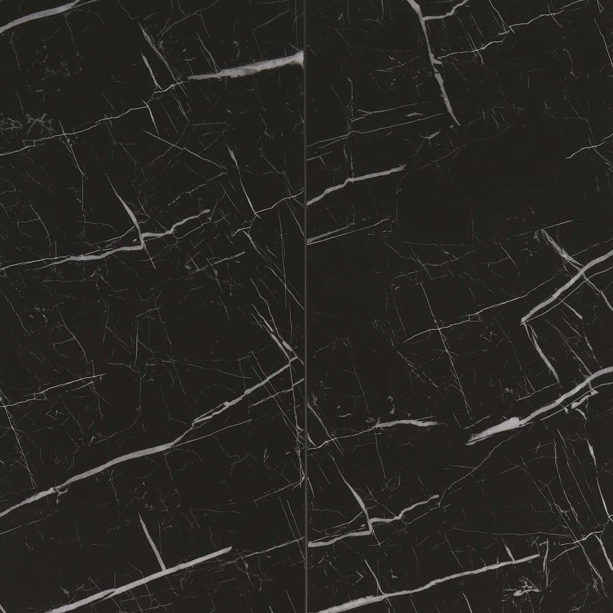 Curate HG 12"x24" Tile 7mm w/Att. Pad Nero Marquina Vinyl Flooring 20.03sf